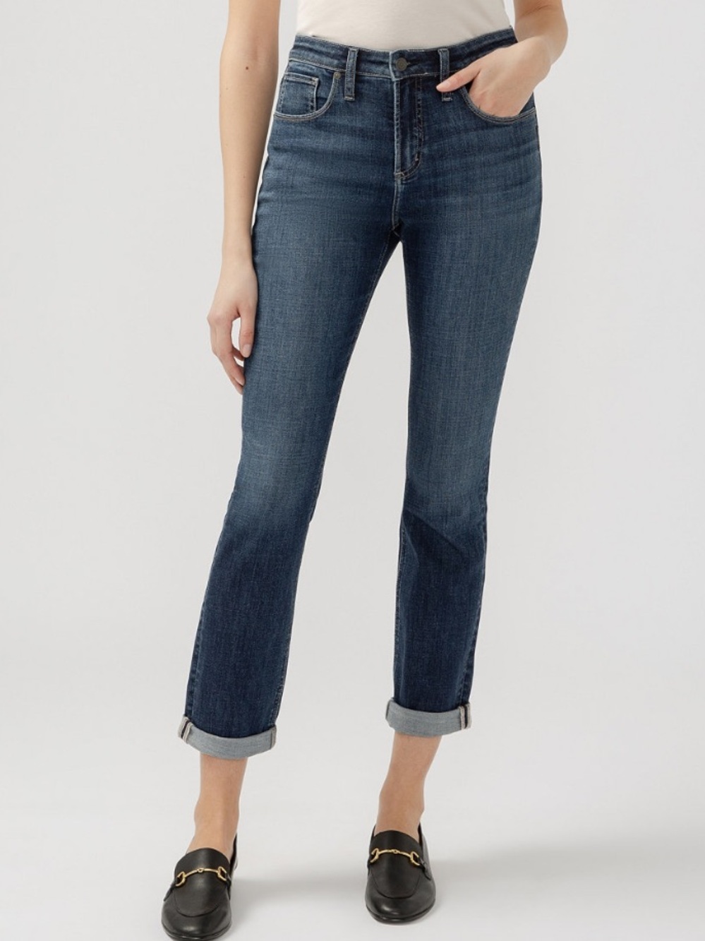 Silver‎ Jeans Beau medium wash high rise Jeans relaxed Sz 16